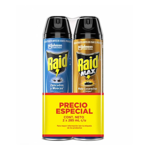 insectic raid volad 285ml+raid max 285ml